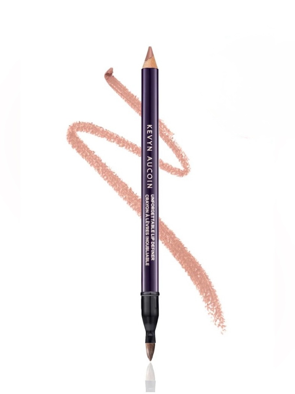 NIB [Kevyn Aucoin] Unforgettable Duel Ended Lip Definer Liner/Brush in Undressed